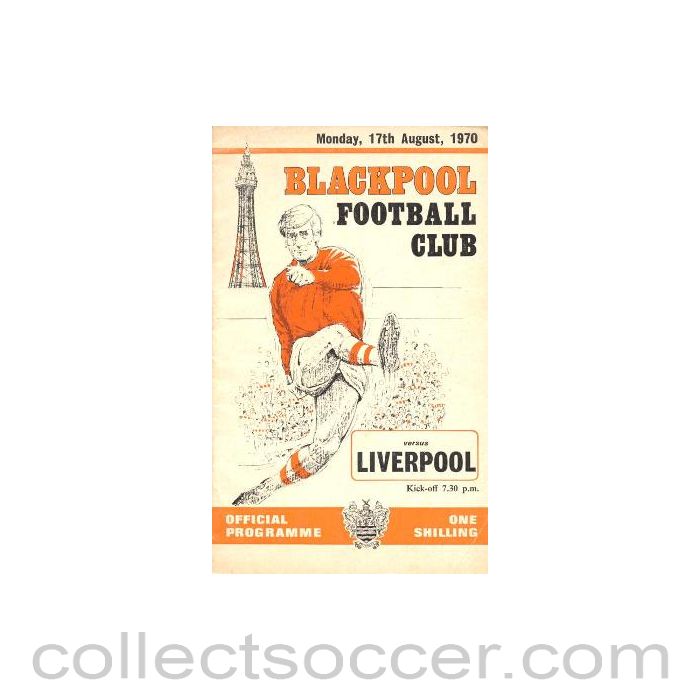 1970 - Blackpool v Liverpool official programme 17/08/1970