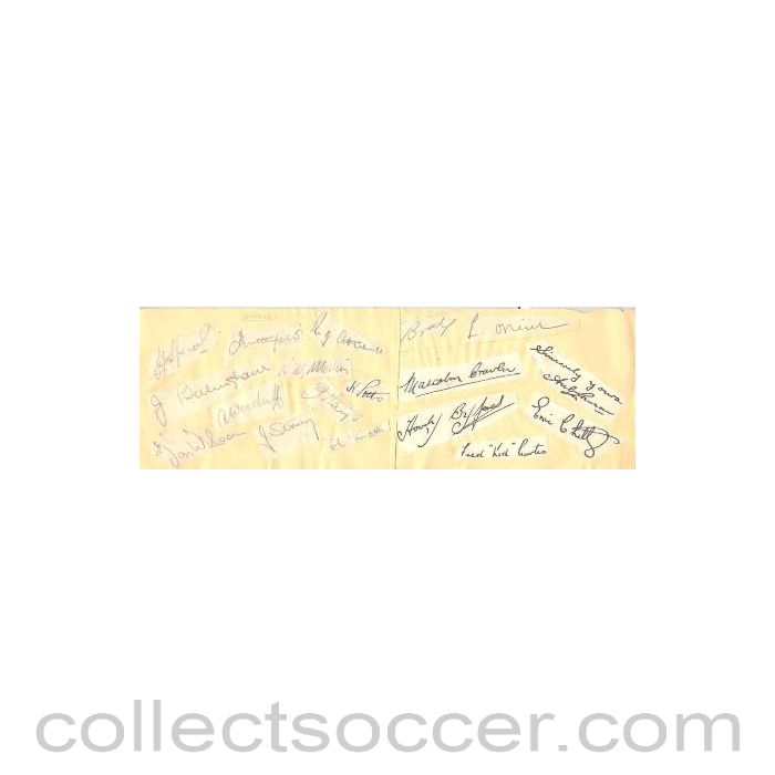 Blackpool and Burnley Autographs
