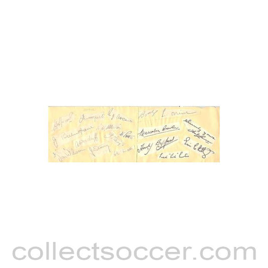 Blackpool and Burnley Autographs