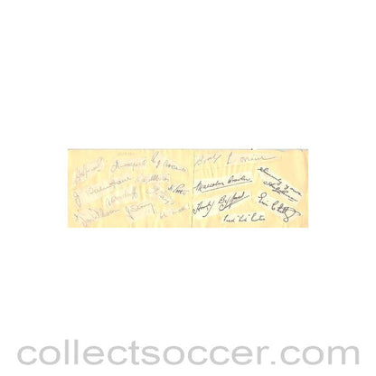 Blackpool and Burnley old autographs