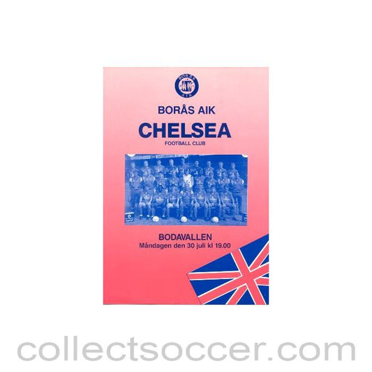 1990 - Boras Aik v Chelsea official programme 30/07/1990