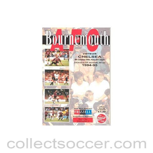 1994 - Bournemouth vChelsea official programme 04/10/1994