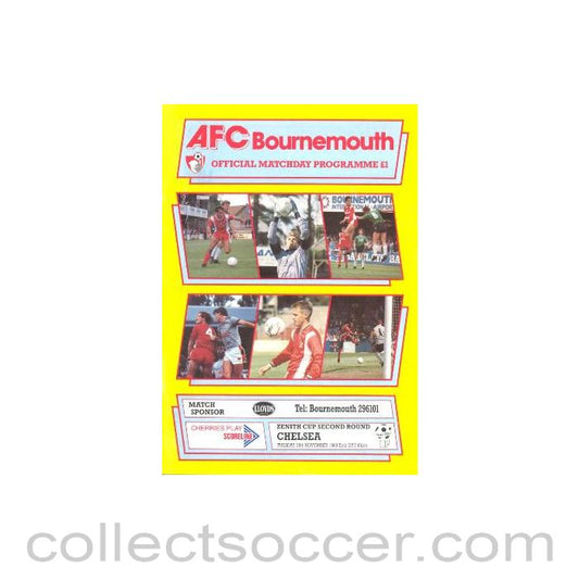 1989 - Bournemouth v Chelsea official programme 28/11/1989