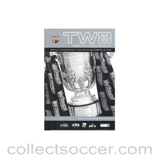 2000 - Brentford v Tottenham Hotspur official programme 19/09/2000