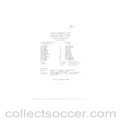 1988 - Brighton & Hove Albion vChelsea official programme 05/09/1988