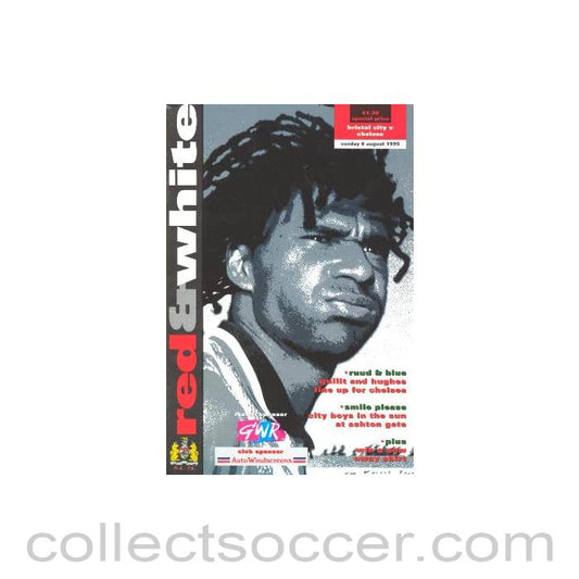 1995 - Bristol City vChelsea official programme 06/08/1995