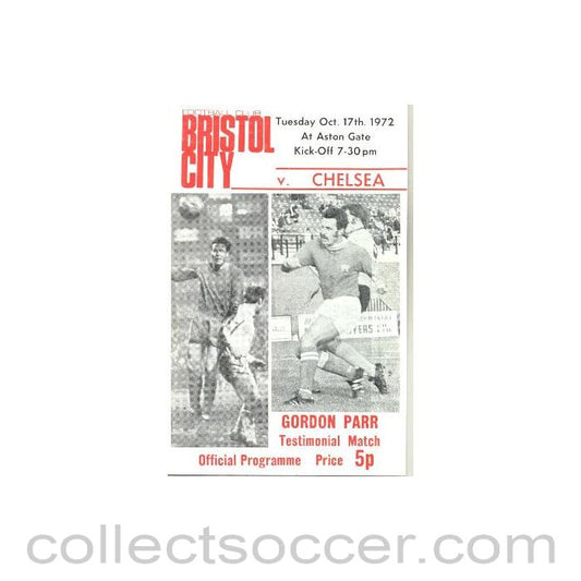 1972 - Bristol City vChelsea official programme 17/10/1972