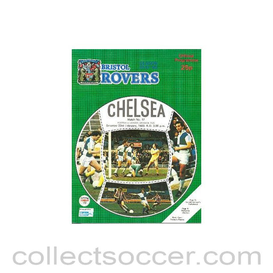 1980 - Bristol Rovers v Chelsea football programme 23/02/1980