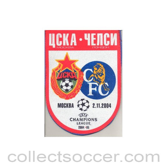 2004 - CSKA Moscow v Chelsea pennant 02/11/2004, Russian produced