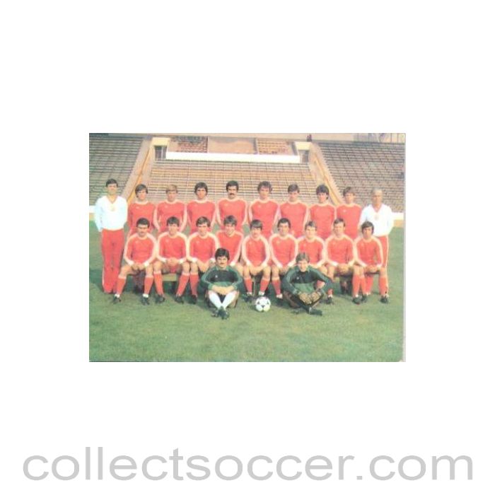 1981 - CSKA, Sofia, Bulgaria team photo card of 1981