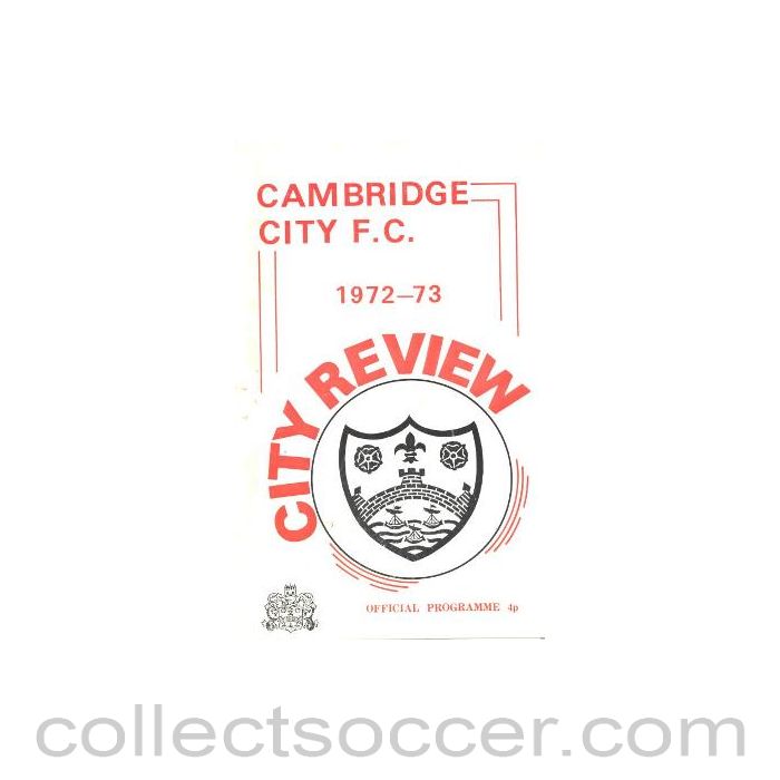 1972 - Cambridge City v Borussia Dortmund official programme 01/09/1972 Friendly