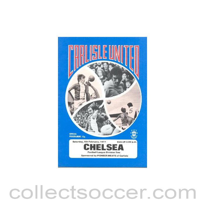 1977 - Carlisle United v Chelsea football programme 05/02/1977