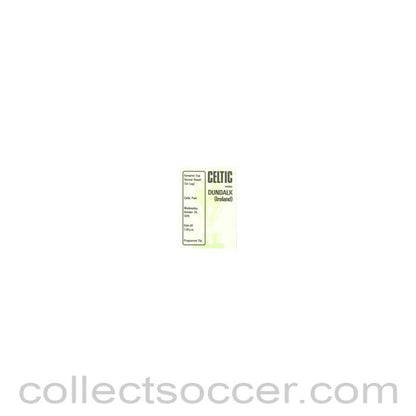 1979 - Celtic v Dundalk, Ireland official programme 24/10/1979 European Cup