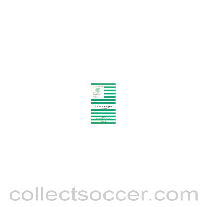 1973 - Celtic v Glasgow Rangers official programme 25/08/1973