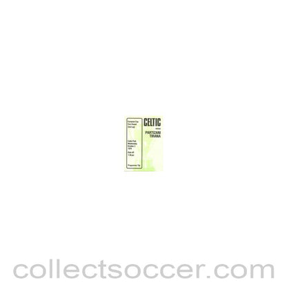 1979 - Celtic v Partizani Tirana official programme 03/10/1979 European Cup