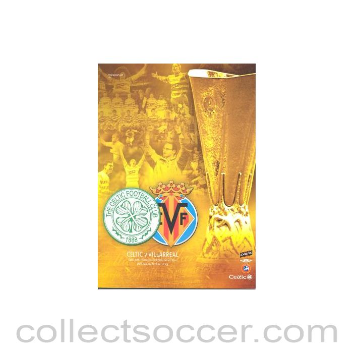 2004 Celtic v Villareal official programme 08/04/2004