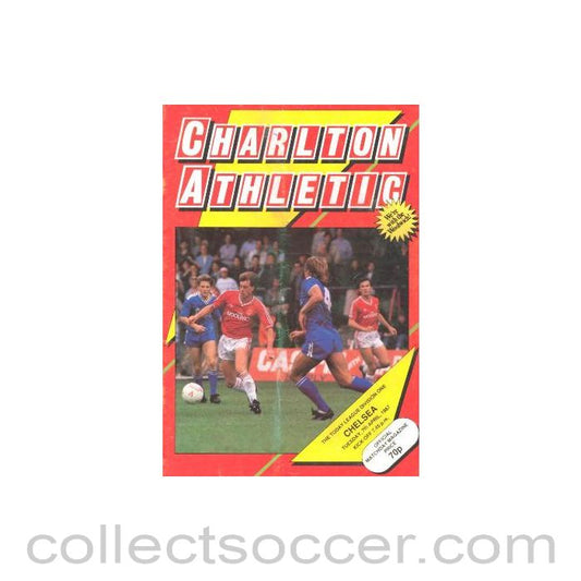 1987 - Charlton Athletic vChelsea official programme 07/04/1987