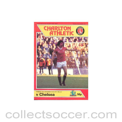1983 - Charlton Athletic vChelsea official programme 15/11/1983