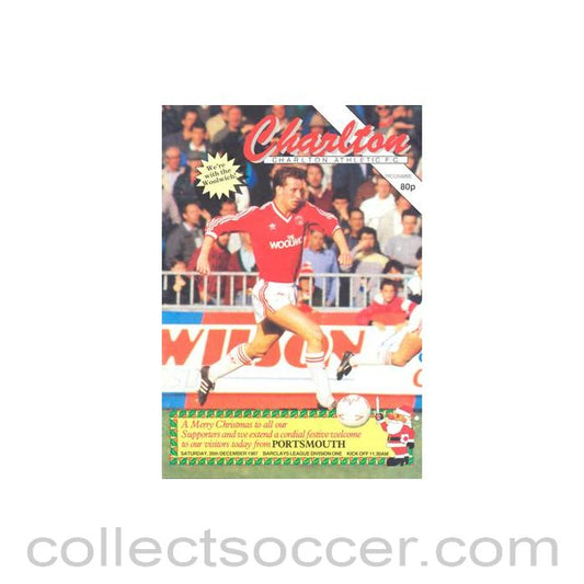 1987 - Charlton Athletic v Portsmouth official programme 26/12/1987 Football League