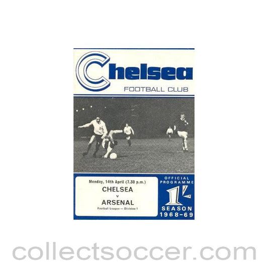 1969 - Chelsea v Arsenal official programme 14/04/1969