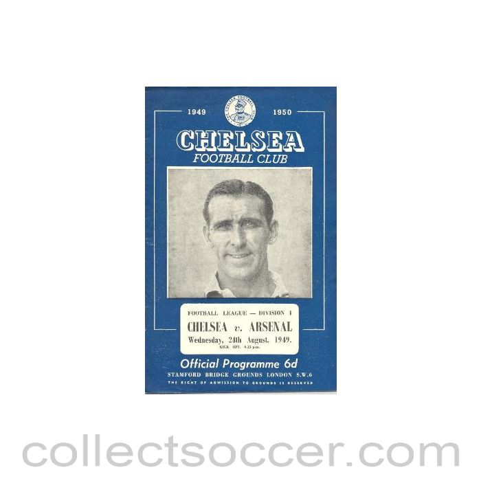 1949 - Chelsea v Arsenal official programme 24/08/1949
