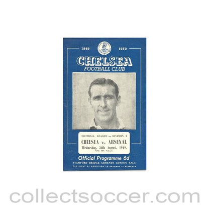 1949 - Chelsea v Arsenal official programme 24/08/1949