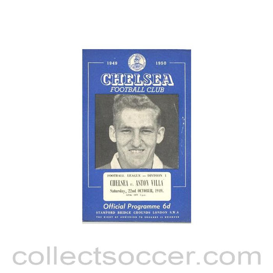 1949 - Chelsea v Aston Villa official programme 22/10/1949