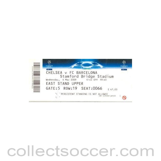 2009 - Chelsea v Barcelona ticket 06/05/2009