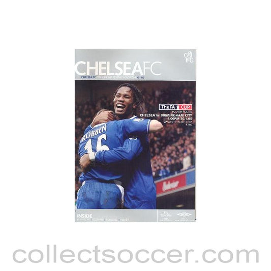 2005 - Chelsea v Birmingham City official programme 30/01/2005