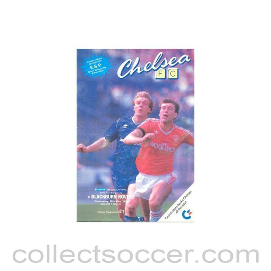 1988 - Chelsea v Blackburn Rovers official programme 18/05/1988