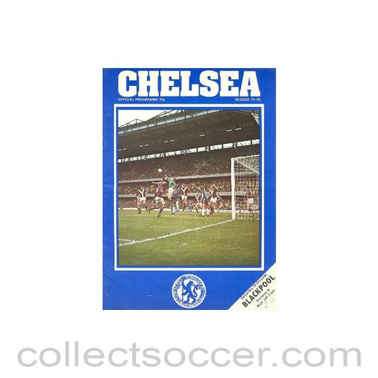 1975 - Chelsea v Blackpool official programme 18/10/1975