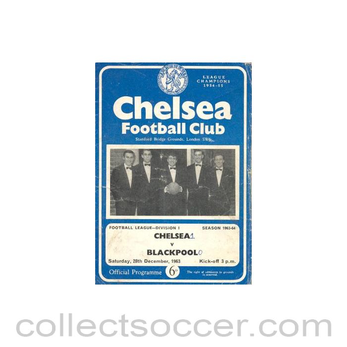 1963 - Chelsea v Blackpool official programme 28/12/1963