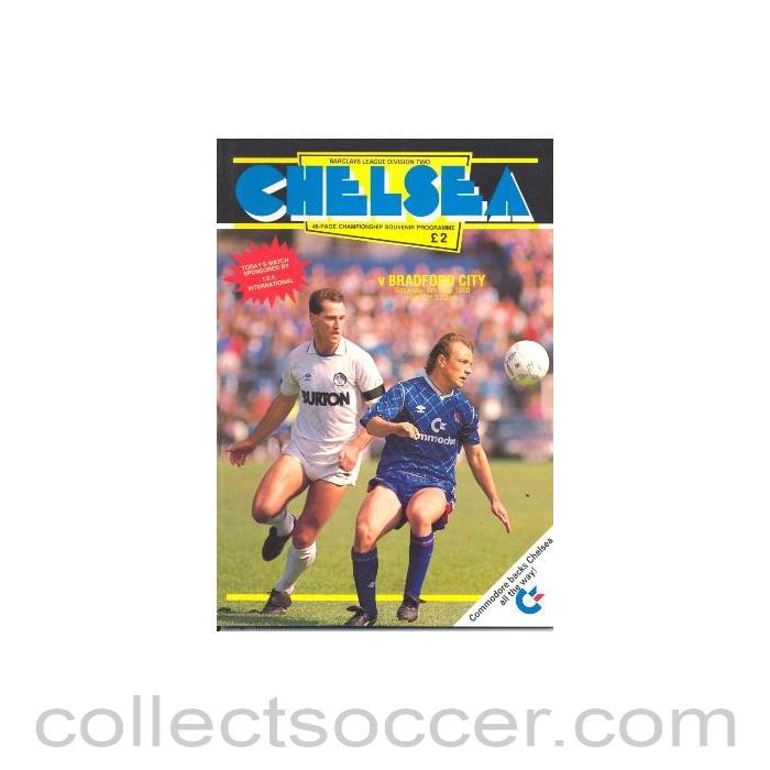 1989 - Chelsea v Bradford City official programme 06/05/1989
