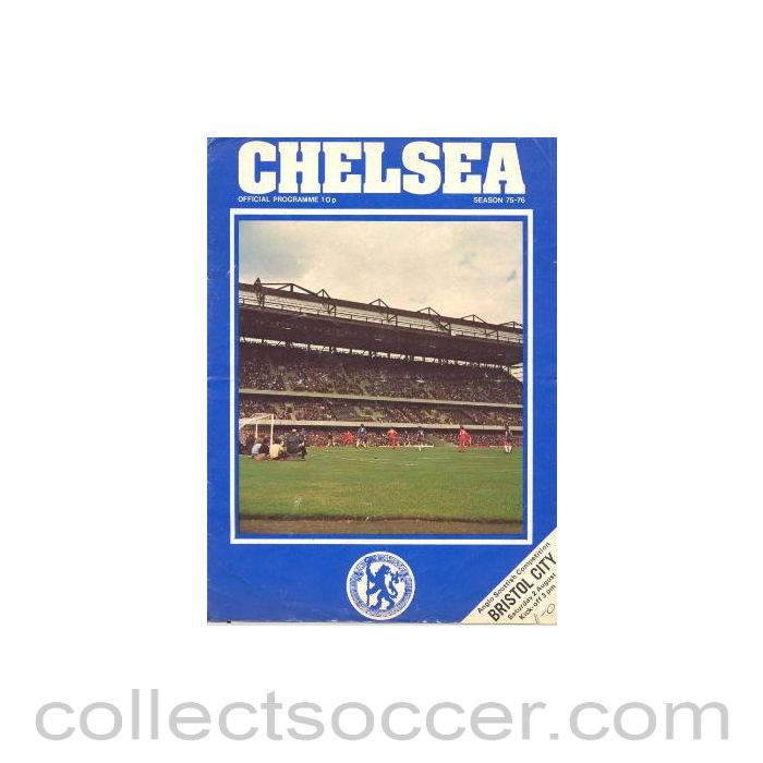 1975 - Chelsea v Bristol City official programme 02/08/1975