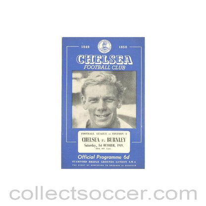 1949 - Chelsea v Burnley official programme 01/10/1949