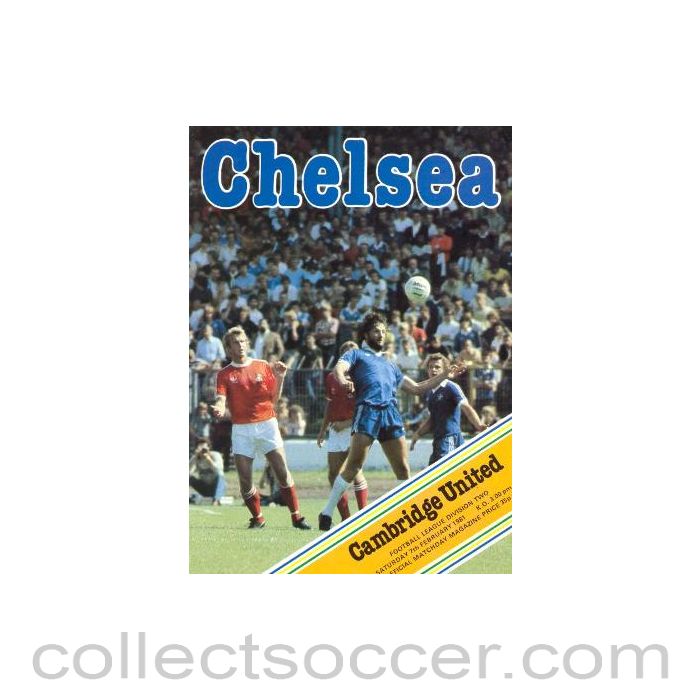 1981 - Chelsea v Cambridge United official programme 07/02/1981