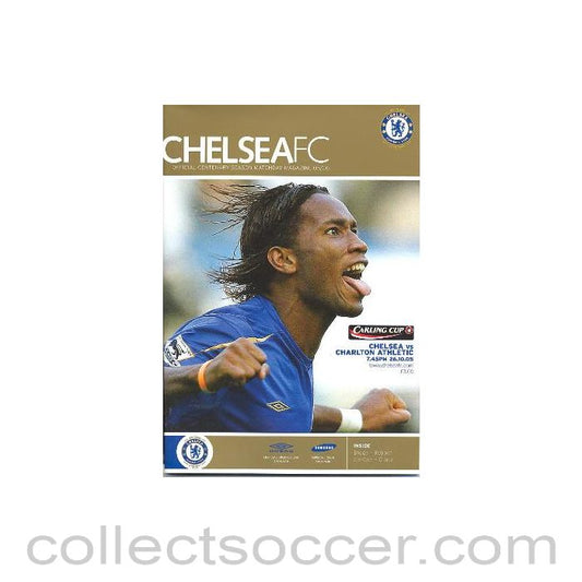 2005 - Chelsea v Charlton Athletic official programme 26/10/2005