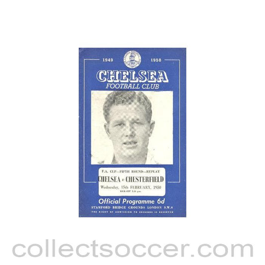 1950 - Chelsea v Chesterfield official programme 15/02/1950