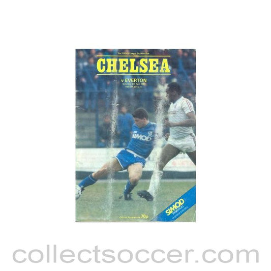 1987 - Chelsea v Everton official programme 04/04/1987