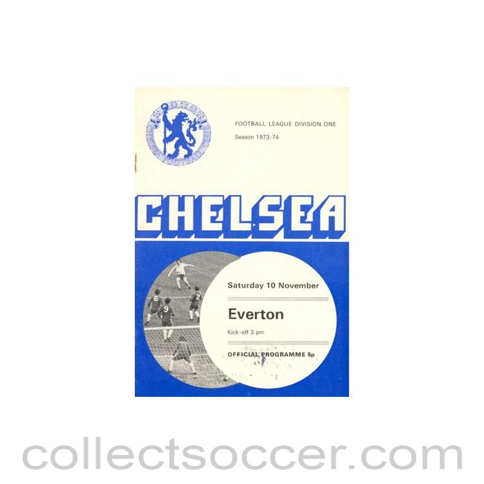 1973 - Chelsea v Everton official programme 10/11/1973 Football League