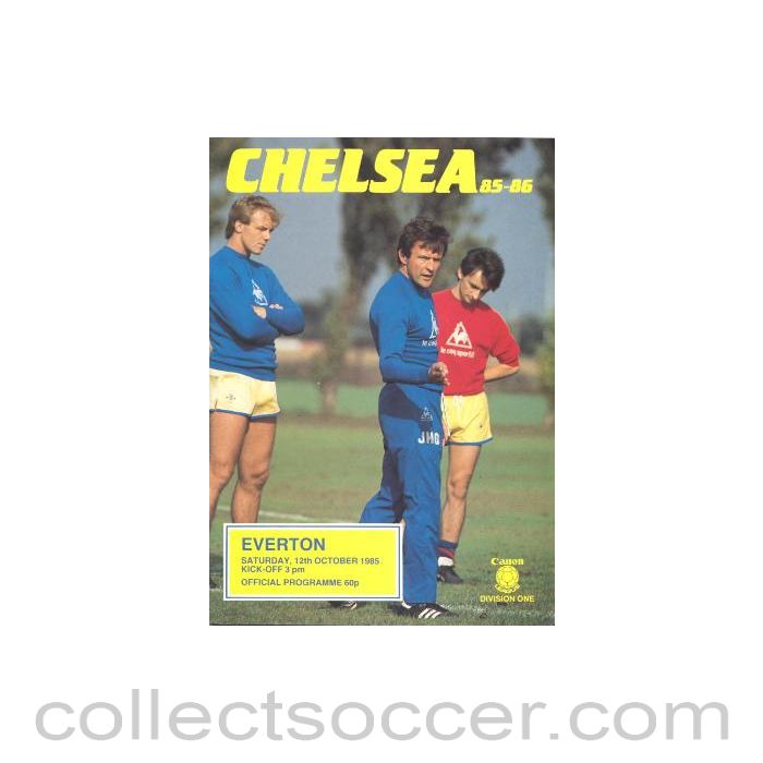 1985 - Chelsea v Everton official programme 12/10/1985