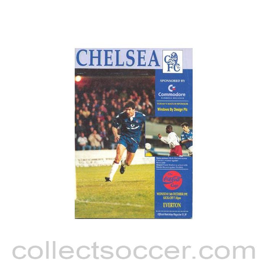 1992 - Chelsea v Everton official programme 16/12/1992