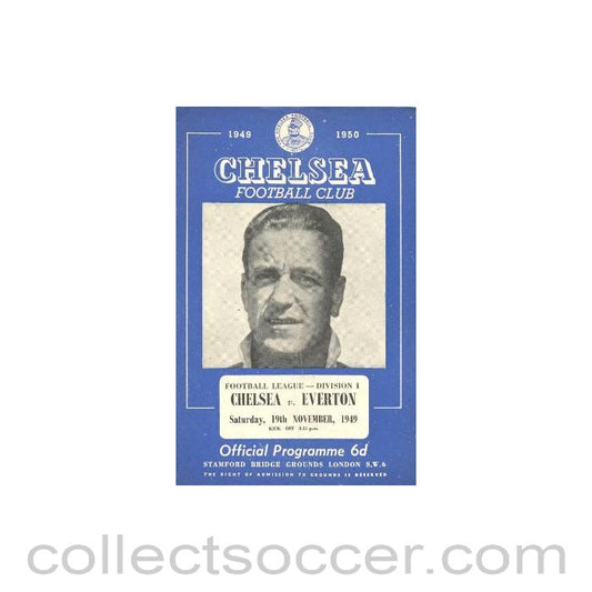 1949 - Chelsea v Everton official programme 19/11/1949