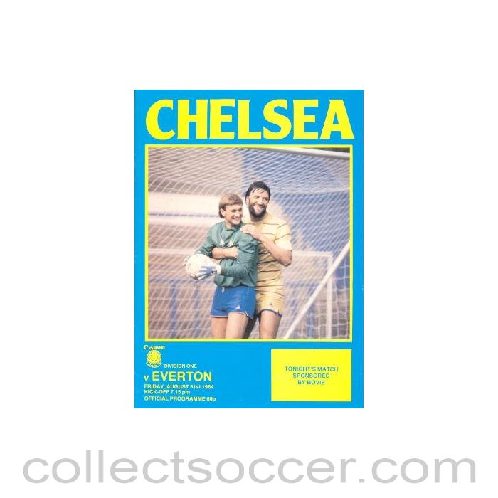 1984 - Chelsea v Everton official programme 31/08/1984