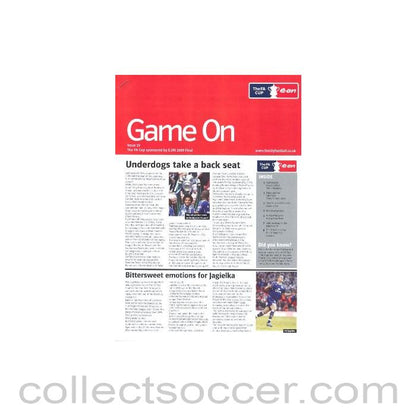 2009 - Chelsea v Everton FA Cup Final 30/05/2009 Rare Presspack