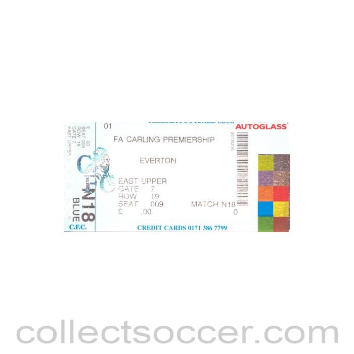 Chelsea v Everton ticket of an unknown season Premier League