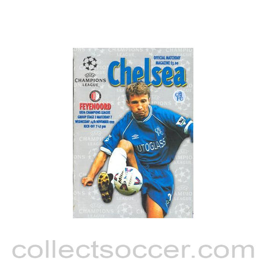 1999 - Chelsea v Feyenoord official programme 24/11/1999 Champions League