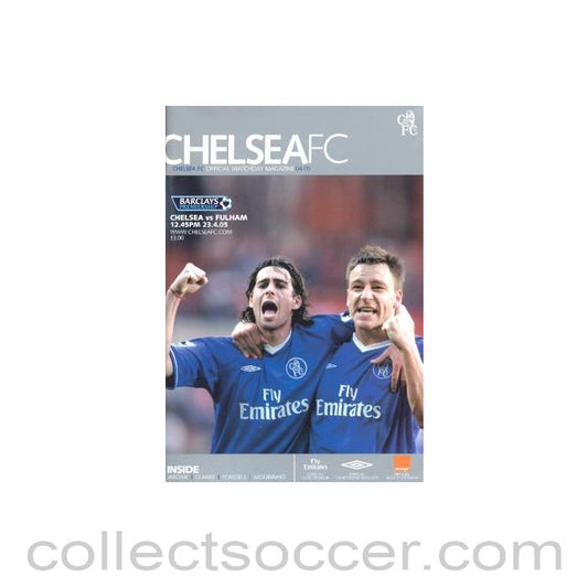 2005 - Chelsea v Fulham official programme 23/04/2005