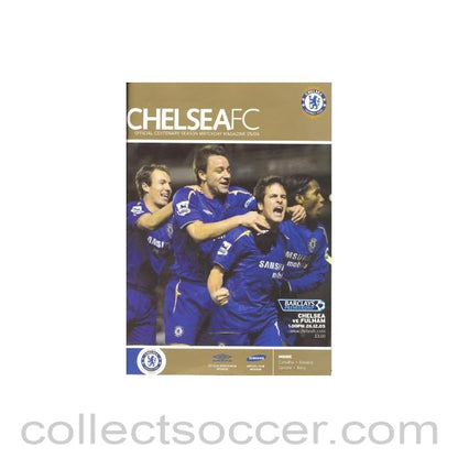 2005 - Chelsea v Fulham official programme 26/12/2005