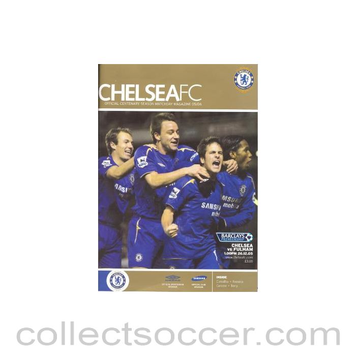 2005 - Chelsea v Fulham official programme 26/12/2005